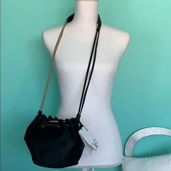 DVF LV PWR Mini Drawstring Black Bag - Picture 11 of 11